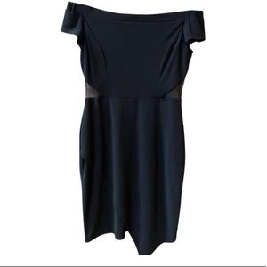 black bodycon dress by bebe